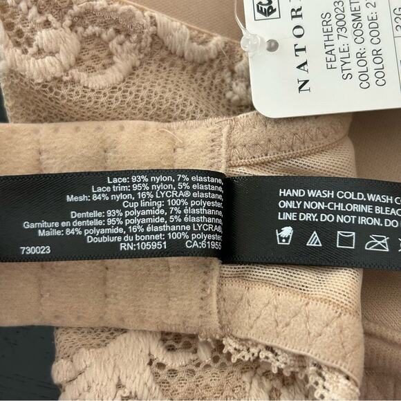 Natori Feathers Contour Plunge Bra 32G Cosmetic NWT - Picture 11 of 12